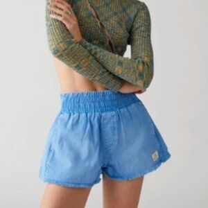 UO BDG blue denim shorts